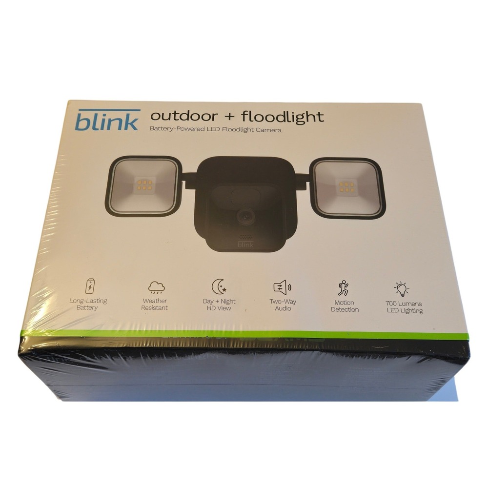 Blink Outdoor Floodlight Camera Battery Powered HD Security Cam New Sealed